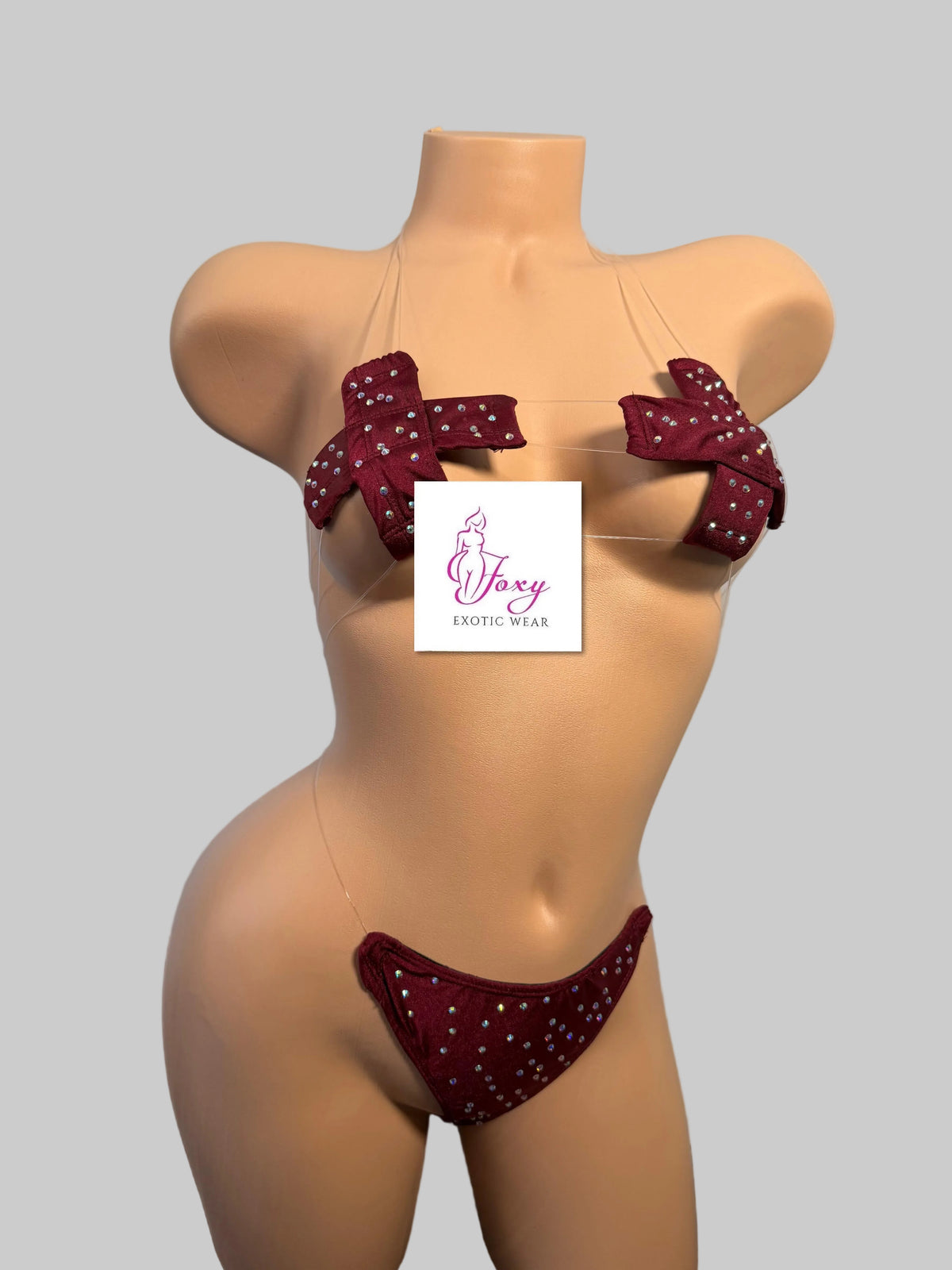 “Xoxo ” wide thong panty two piece